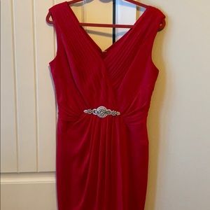 Red evening dress formal